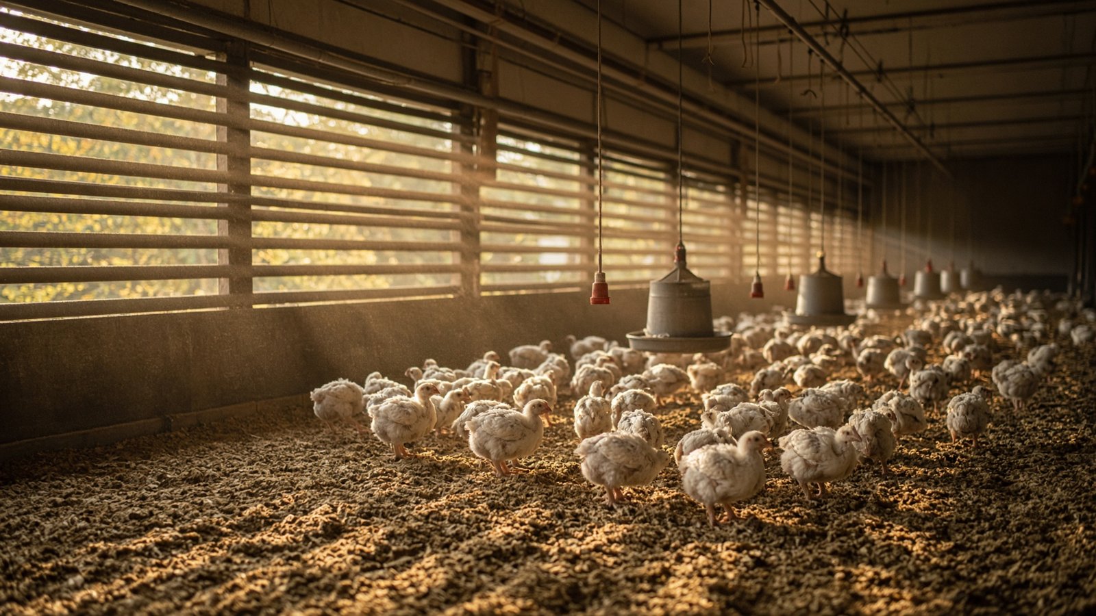 Interior kandang broiler